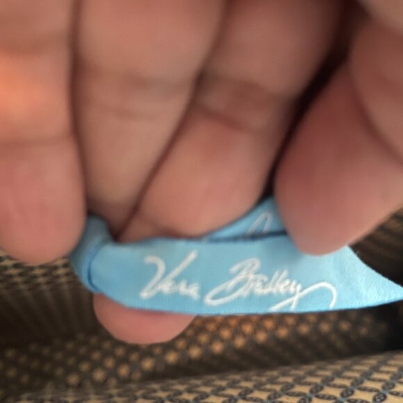 Vera Bradley Tiki Tote Double Handle Shopper Beach Rattan Overlay, UGC - Picture 5 of 10